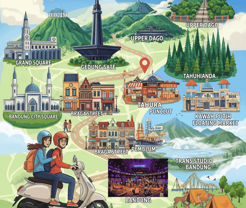 10 Destinasi Wisata di Bandung yang Mudah Dijangkau dengan Motor
